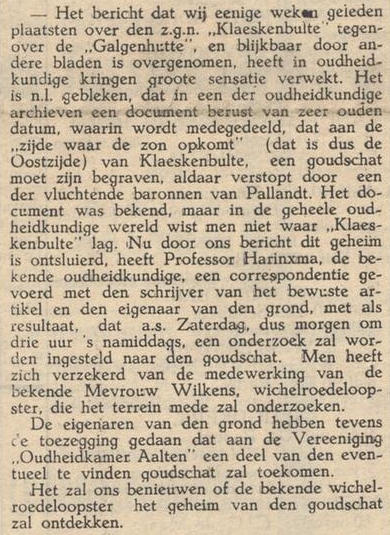 Klaeskesbulte – Aaltensche Courant, 31 March 1939