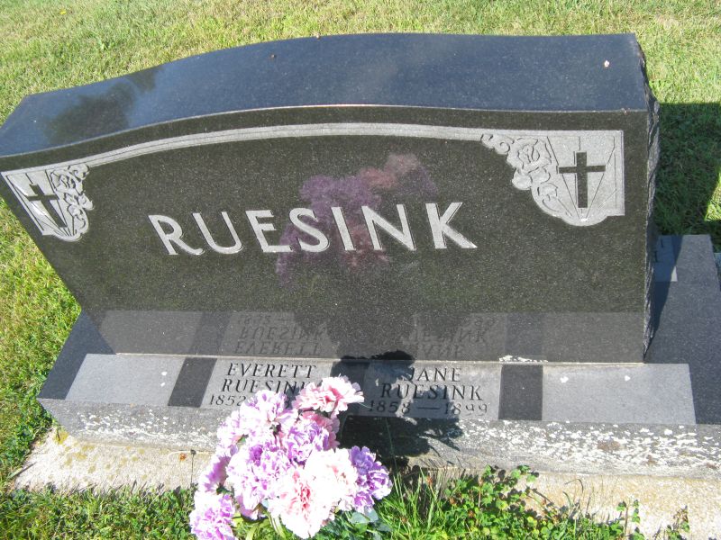 Graf Evert Ruesink en Janna Heinen, Union Cemetery, Oostburg, Sheboygan