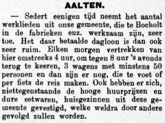 Cross-border workers Aalten-Bocholt – Graafschapbode, 4 December 1897