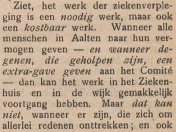 Ziekenverpleging verzoekt steun - Aaltensche Courant, 23-03-1910