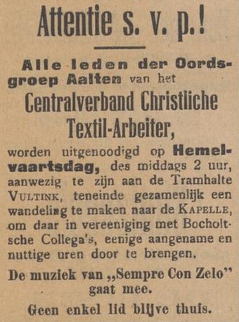 Textielarbeiders Bocholt - Aaltensche Courant, 20-05-1914