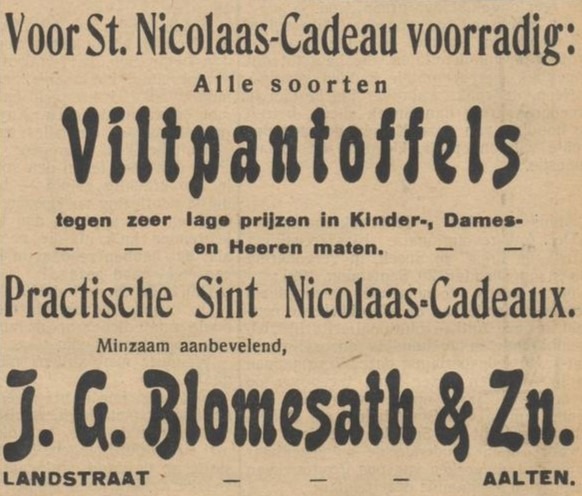 Blomesath - Nieuwe Aaltensche Courant, 02-12-1921