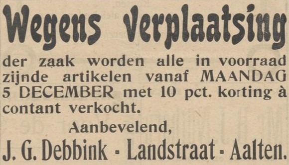 Debbink - Nieuwe Aaltensche Courant, 02-12-1921