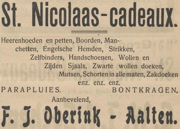 F.J. Oberink - Nieuwe Aaltensche Courant, 02-12-1921