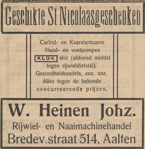 Heinen - Nieuwe Aaltensche Courant, 02-12-1921