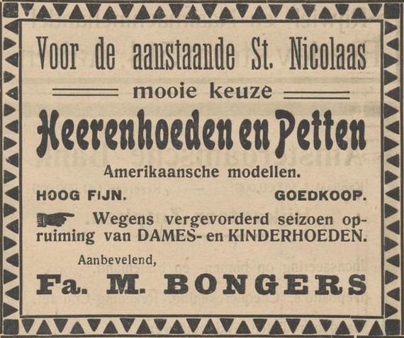 M. Bongers - Nieuwe Aaltensche Courant, 02-12-1921