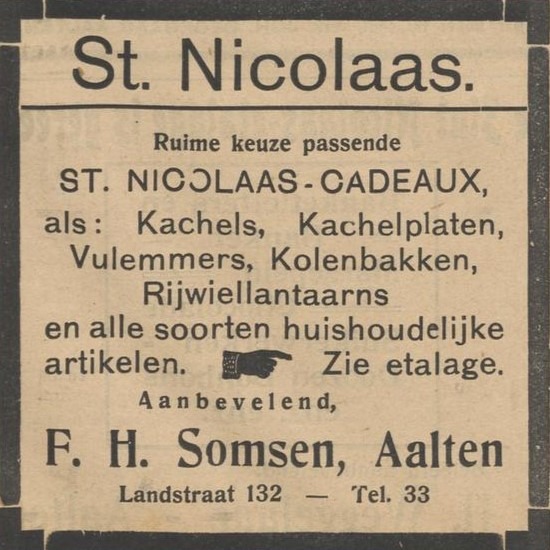 Somsen - Nieuwe Aaltensche Courant, 02-12-1921