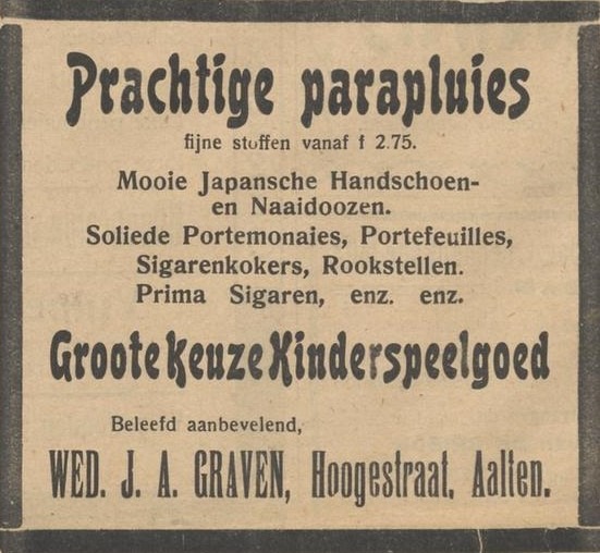 Wed. Graven - Nieuwe Aaltensche Courant, 02-12-1921