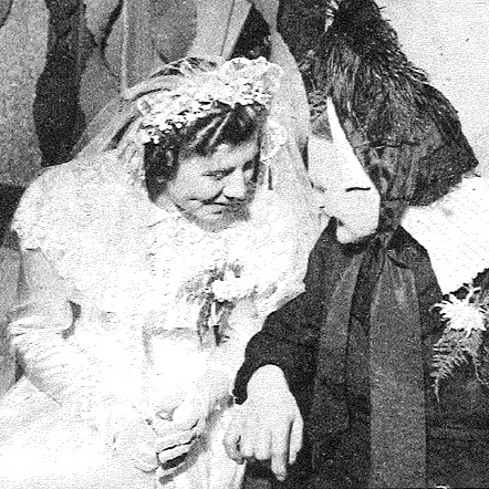 A private chat between the bride and her seventy-seven-year-old grandmother.