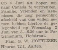 Hoftijzer, Heurne, Canada - De Graafschapper, 26 May 1948