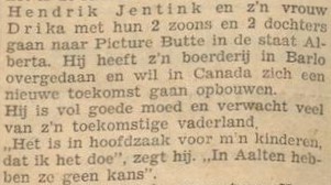 Jentink, Barlo - De Graafschapper, 10 April 1948