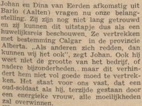 Van Eerden, Barlo, Canada - De Graafschapper, 18 August 1948