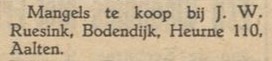 Ruesink, Heurne 110 - Aaltensche Courant, 06-05-1941