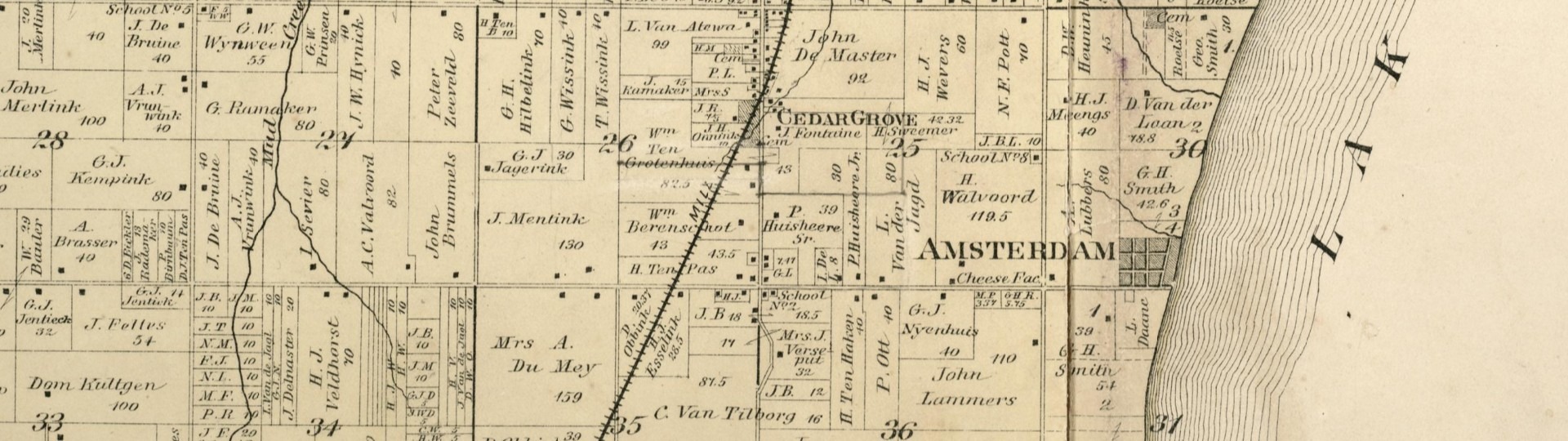 Amsterdam, Sheboygan (WI), 1889