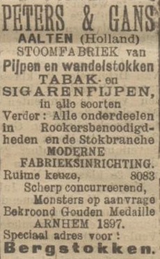 Peters &amp; Gans – Limburger Koerier, 7 July 1910