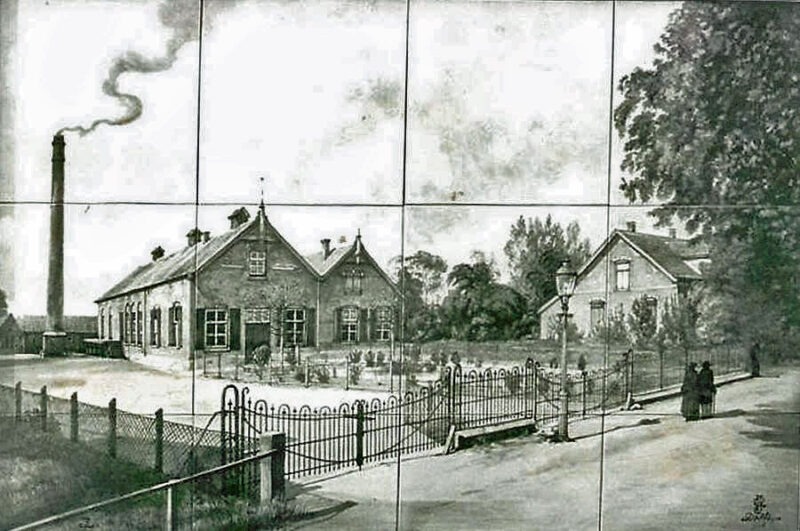 Aalten dairy factory, tile panel c. 1915