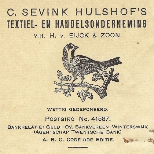 C. Sevink v/h H. van Eijck & Zoon, 1928