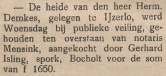 Demkes-Isling, IJzerlo - Aaltensche Courant, 29-04-1911