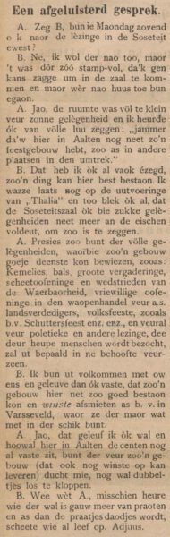 Feestgebouw Aalten - Aaltensche Courant, 31-01-1903