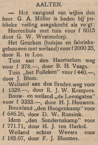 G.A. Muller - Aaltensche Courant, 26-10-1912