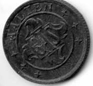 Gas token from Aalten, 10 back