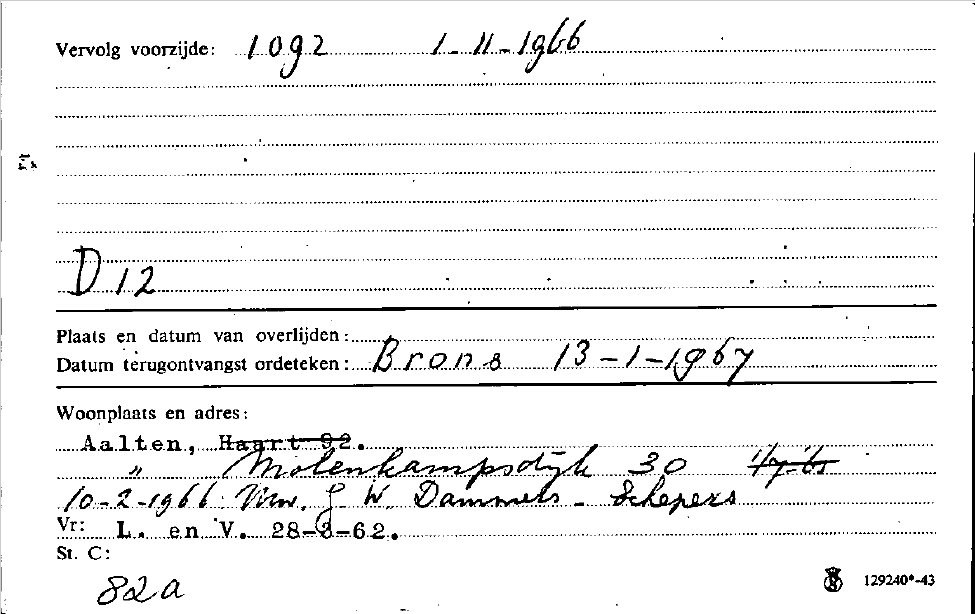 Gerhardus Hendrikus Dammers (1892-1966)