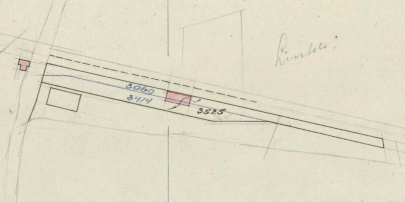 Halte Lintelo - Fragment kadastrale kaart, 1922