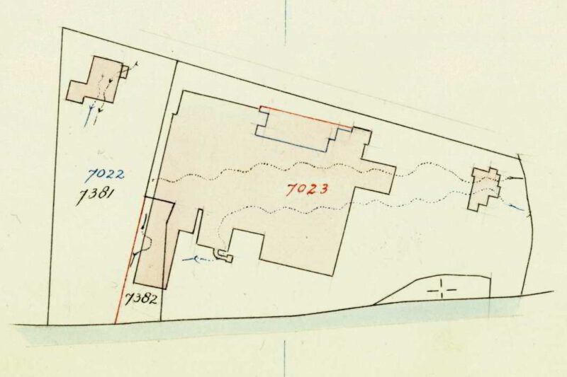 Hofstraat 14, Aalten - cadastral map fragment, 1944
