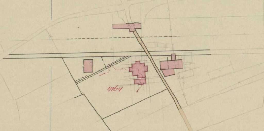 Industriestraat 5, Aalten (slaughterhouse) - cadastral map fragment, 1918
