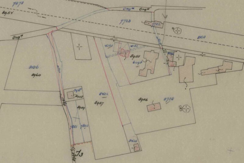 Industriestraat, Aalten - cadastral map fragment (1963)