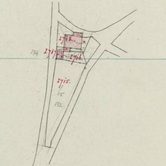 Lichtenvoordsestraatweg 44, Aalten ('t Noorden) - Fragment kadastrale kaart, 1866
