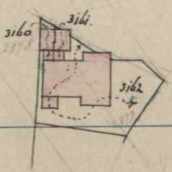 Lichtenvoordsestraatweg 44, Aalten ('t Noorden) - Fragment kadastrale kaart, 1874