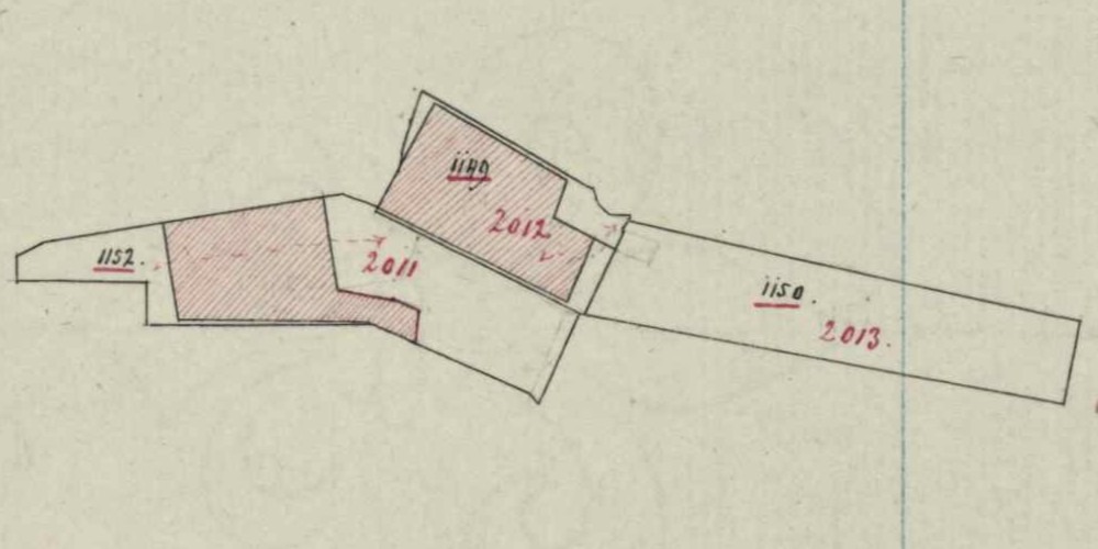 Stad Munster Lodging House, Aalten – Fragment cadastral map, 1858