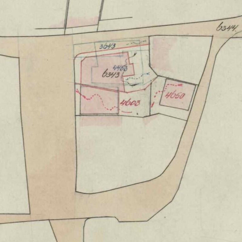 Markt 10, Aalten - Fragment kadastrale kaart, 1930