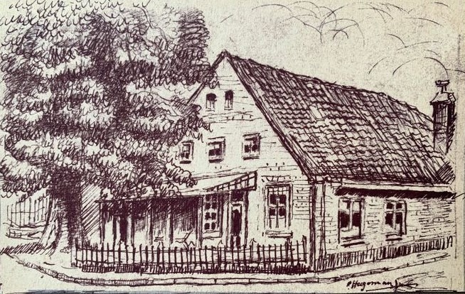 Markt 2, Aalten (Stegers) - getekend door Paul Hagemann