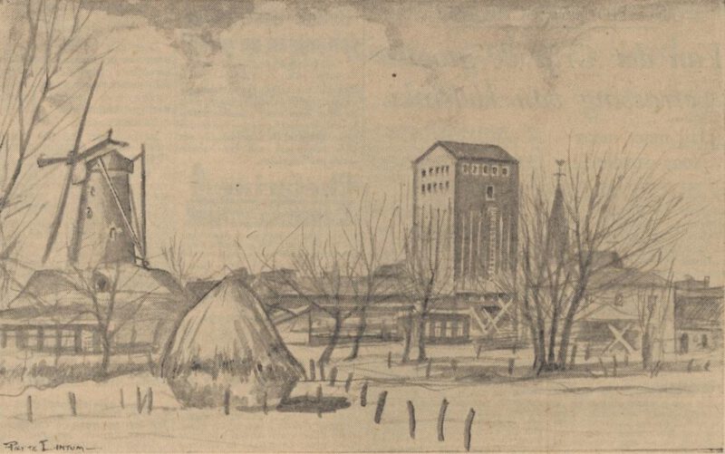 Molen Bredevoort, door Piet te Lintum - Dagblad Tubantia, 07-02-1961