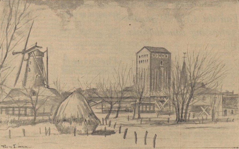 Molen Bredevoort, door Piet te Lintum - Dagblad Tubantia, 07-02-1961