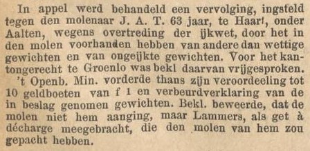 Molen Haart - Zutphensche Courant, 26-02-1898