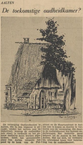 Oudheidkamer, Luutenshuus - Tubantia, 03-03-1956