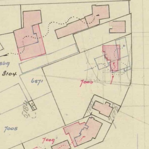 Plein Zuid, Aalten - Fragment kadastrale kaart, 1957