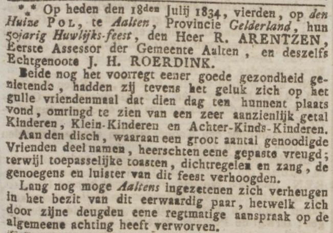 Pol, Aalten - Opregte Haarlemsche Courant, 26-07-1834