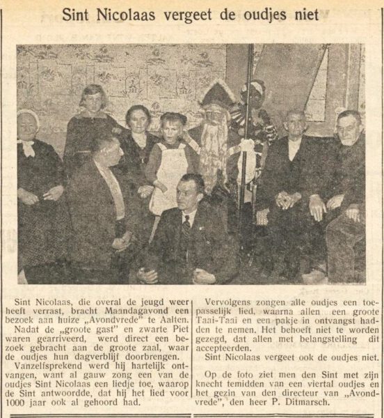 Sinterklaas at Avondvrede - De Graafschapper, 1937-12-08