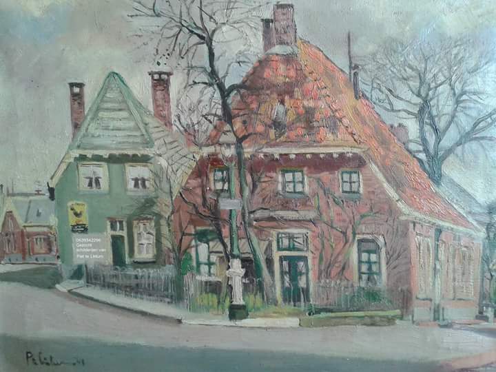 Stiemenshuus, geschilderd door Piet te Lintum (foto van Ron Kuiperij)