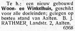 Wed. Rathmer, Landstraat 2, Aalten - Graafschapbode, 28-04-1937