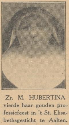 Zuster Hubertina, Aalten – De Maasbode, 16-05-1931