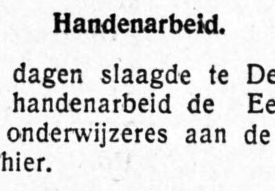 Zuster Intemerata, Aalten – Graafschapbode, 29-08-1932
