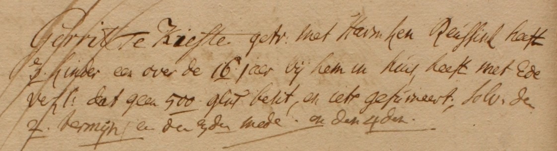 Kiefte, Heurne - Liberale Gifte 1748