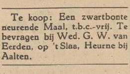 12-03-1940 't Slaa, Heurne