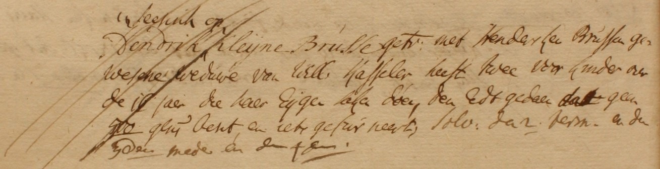 Kleine Brusse, Lintelo - Liberale Gifte 1748