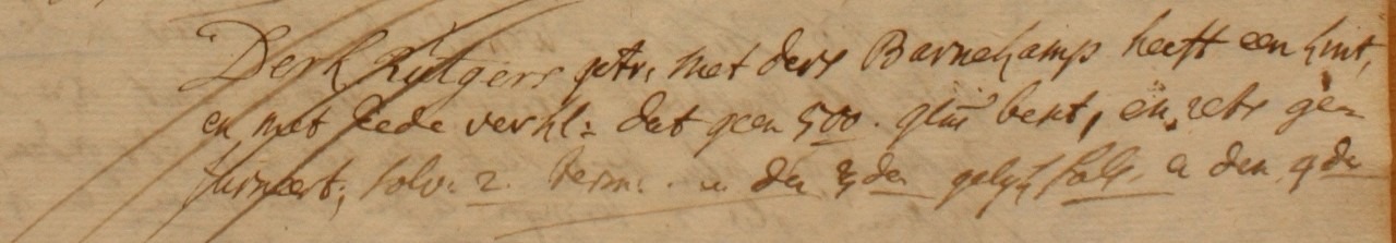 Hutte (Rutgers), Lintelo - Liberale Gifte 1748